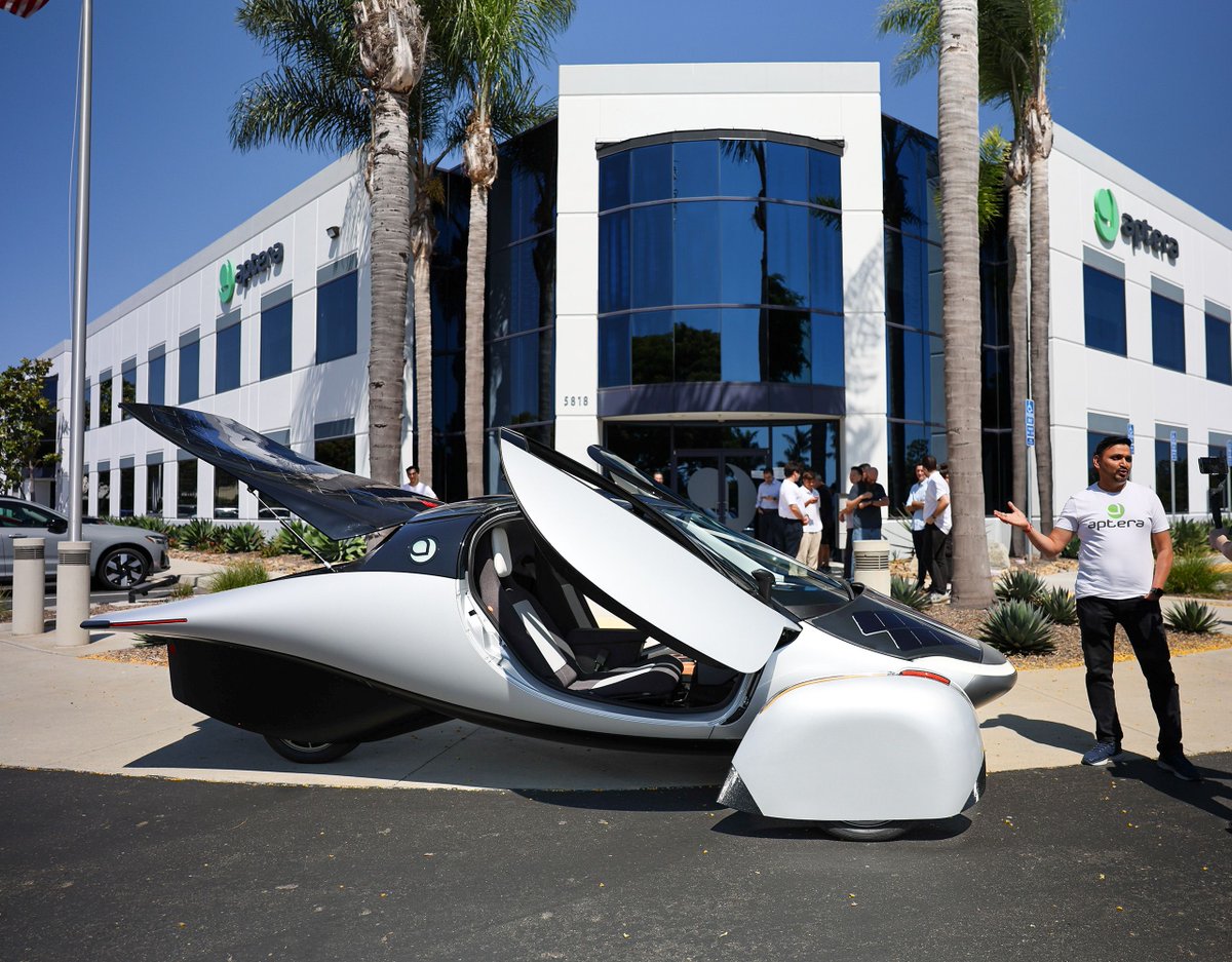 aptera_motors's tweet image. Artemis has arrived — the validation vehicle our team has been building toward for years. With a significant number of essential systems integrated, this marks a major milestone in our journey to bring Aptera to life. Huge thanks to the entire team for making this moment…