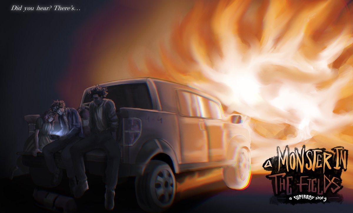 FitMarshmellow's tweet image. Well, I promised a teaser.
“A Monster In The Fields: A Superboy Story”
A visual novel about the time the innocent, rural, mid-American town of Smallville was terrorized by an alien monster.
In Development for PC, Linux, Mac, and Android