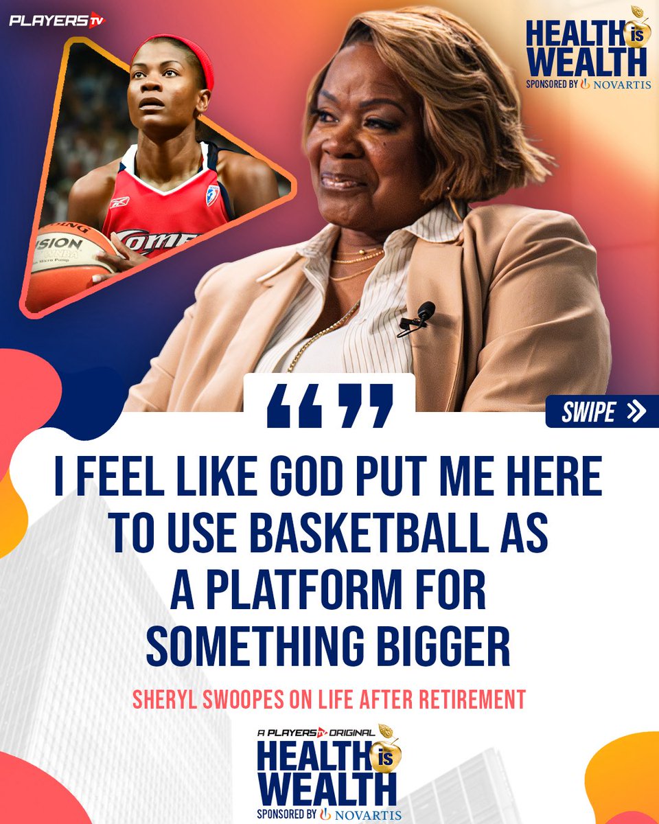 ThePlayersTV's tweet image. Tune in to Health is Wealth, sponsored by Novartis Pharmaceuticals Corporation, and let Dr. Myron Rolle guide you through the transformative power of health and wellness expert insights and real stories-only on PlayersTV! @MyronRolle @airswoopes22
#HealthisWealth #Novartis…
