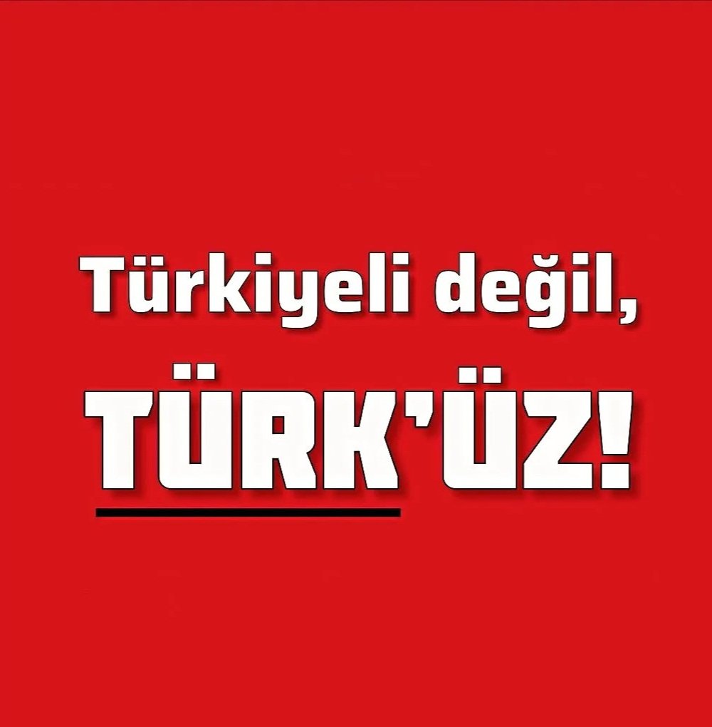 #Türkiyelideğiliz  
TÜRK'ÜZ
NE MUTLU TÜRK'ÜM DİYENE