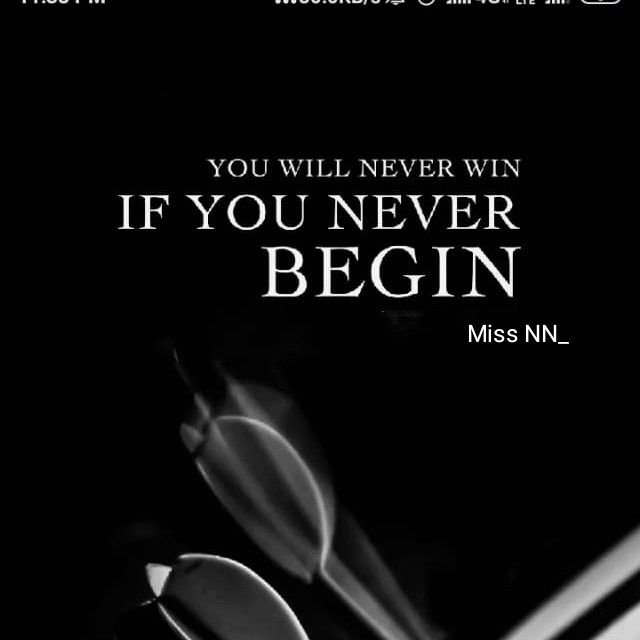 You will never win if you never begin.

#MondayFeeling #MondayMotivation #MondayVibes #live #love #life #inspiration #MotivationalQuotes  #kindness #happiness #peace #Monday #InspirationDaily