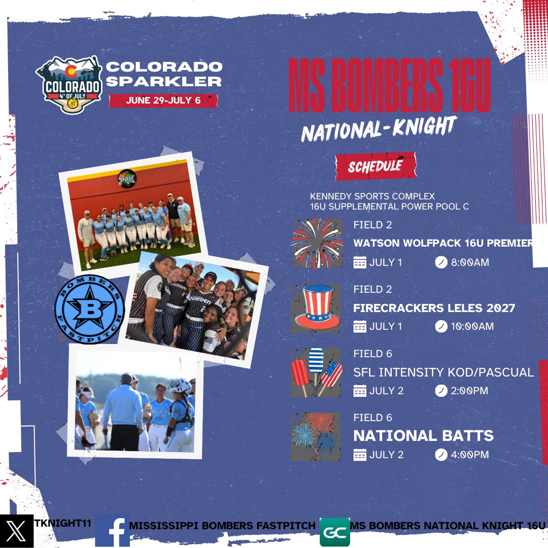 So excited to be in Colorado this week! <a href="/TKNIGHT11/">MS Bombers Fastpitch</a>