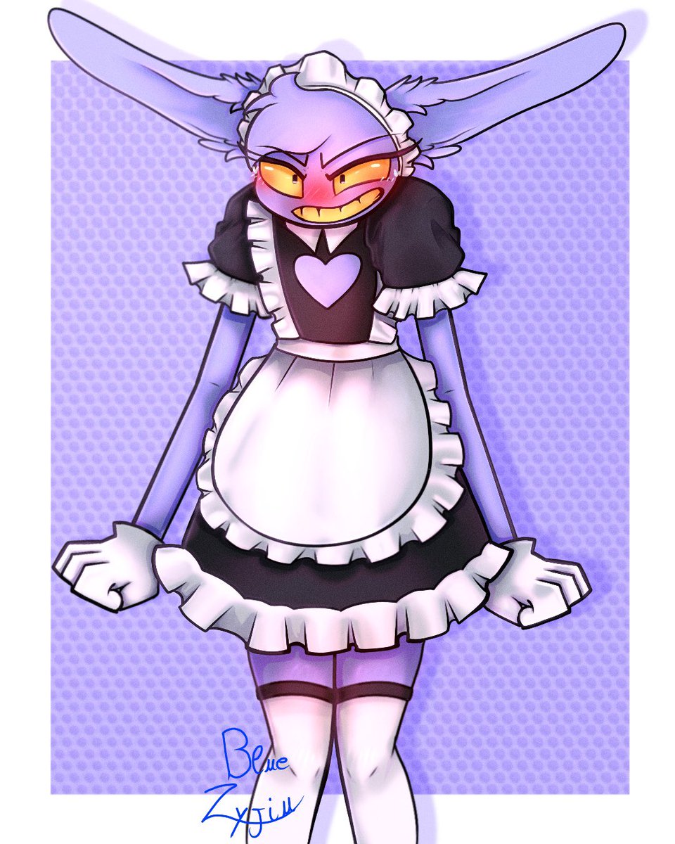 Blue_Zyjiu's tweet photo. Maid Jax from #DigitalCirus
Poor pissed rabbit
#DigitalCircusJax #DigitalCircusfanart https://t.co/8q3zP6F1uN