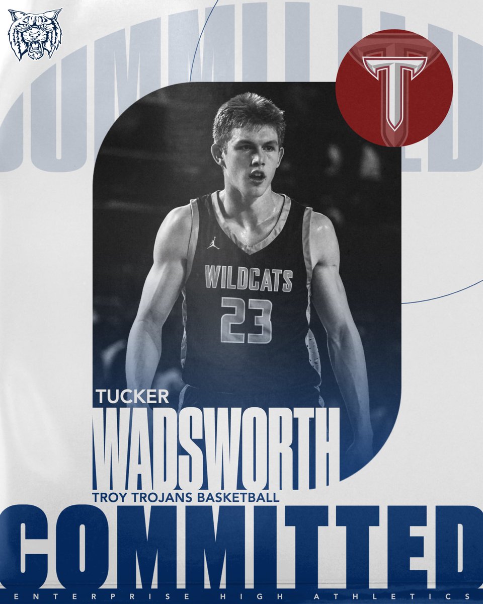 Congratulations to Tucker Wadsworth on committing to continue his academic &amp; athletic career with the Troy Trojans! | #GoCats