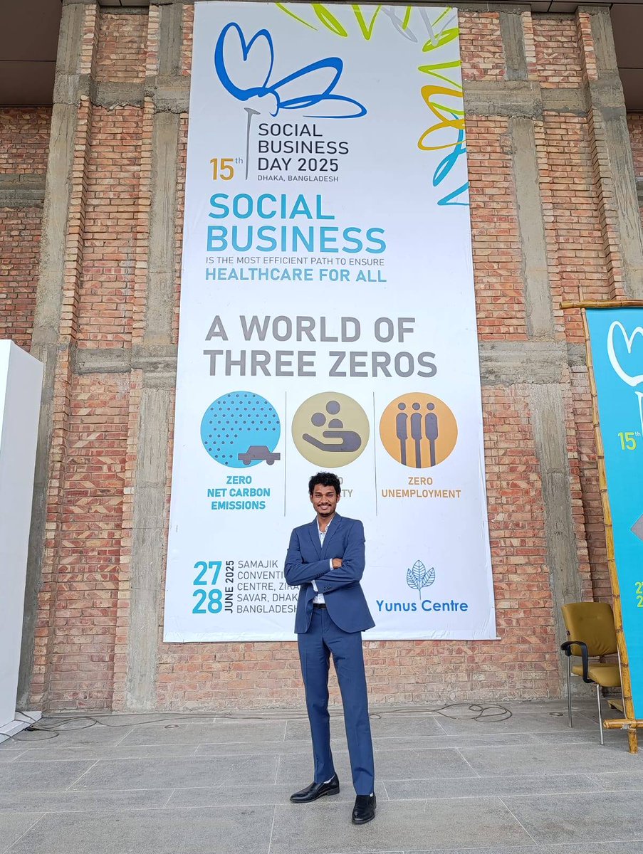 rawfun08's tweet photo. 15th Social Business Day 2025 organized by the Yunus Centre in Bangladesh!
Inspired by Prof. Muhammad Yunus’s powerful message: “Social Business is the most efficient path to ensure healthcare for all.”

#SocialBusinessDay2025 #MuhammadYunus #ImpactDriven #NetworkingForGood https://t.co/daqDdonSy7