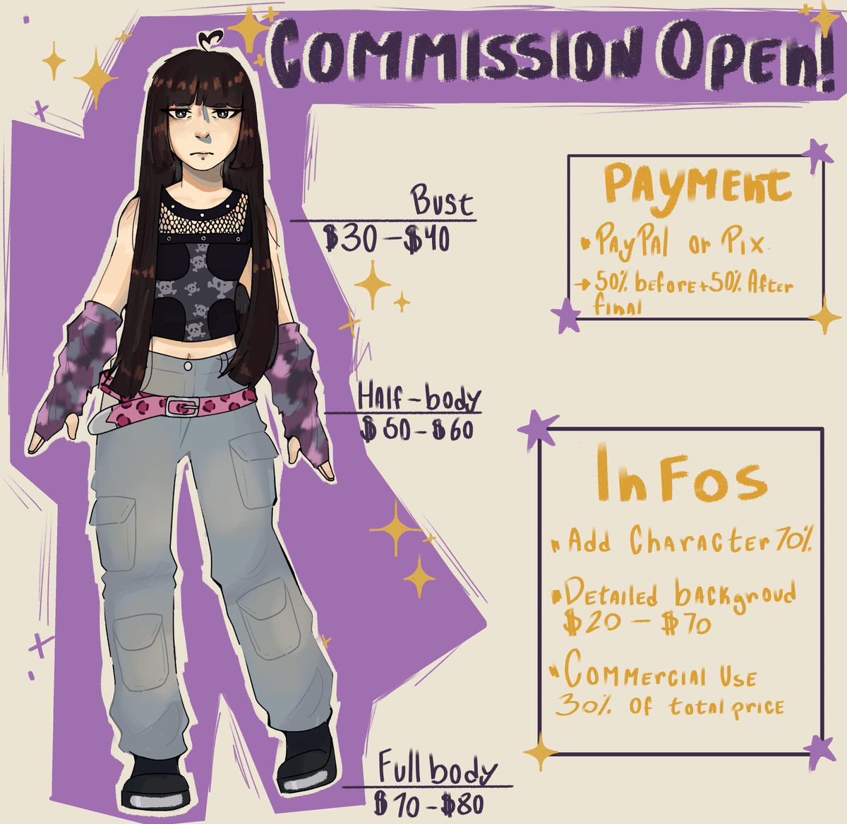 YuuOwl_'s tweet image. ✨ Nova tabela de commissions disponível!
Mais informações importantes estão nos comentários, então não deixa de conferir!