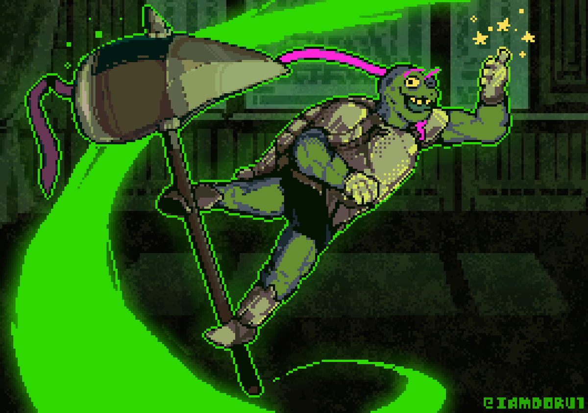 IamDoru1's tweet image. * The bells ring in justice...
(more pose practice)
#deltarune #deltarunespoilers #deltarunechapter4 #gersonboom #deltarunefanart #pixelart