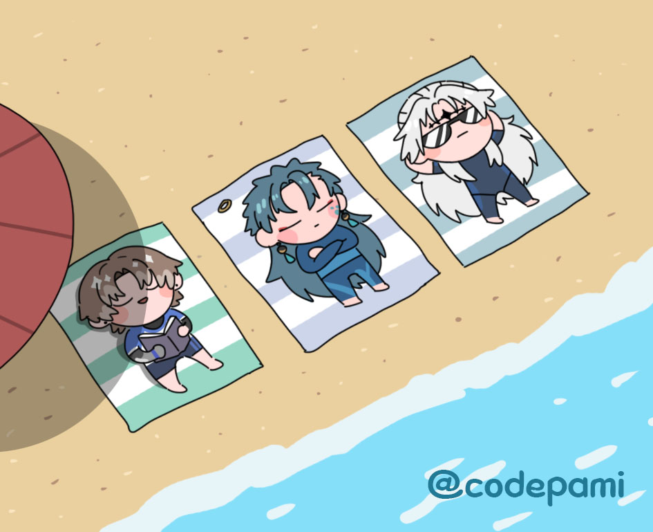 codepami's tweet image. 🏖️🕶️✨ #XiangliYao #jiyan #calcharo #wuwa