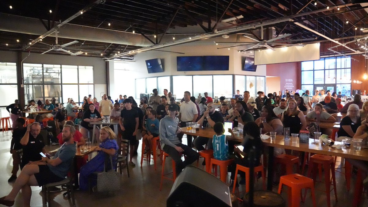 greensboroswarm's tweet image. Celebrated the future of our franchise with the best fans 💜