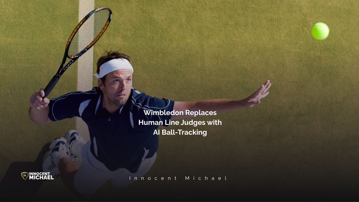 innocentmykel's tweet image. 🔥 Wimbledon Replaces Human Line Judges with AI Ball-Tracking 🔥

👉 Read more here: innocentmichael.org/technology/?p=…

📢 #AIball-tracking #AIofficiatingrevolution #AItenniscalls #automatedofficiating #LONDON #sportsinnovation