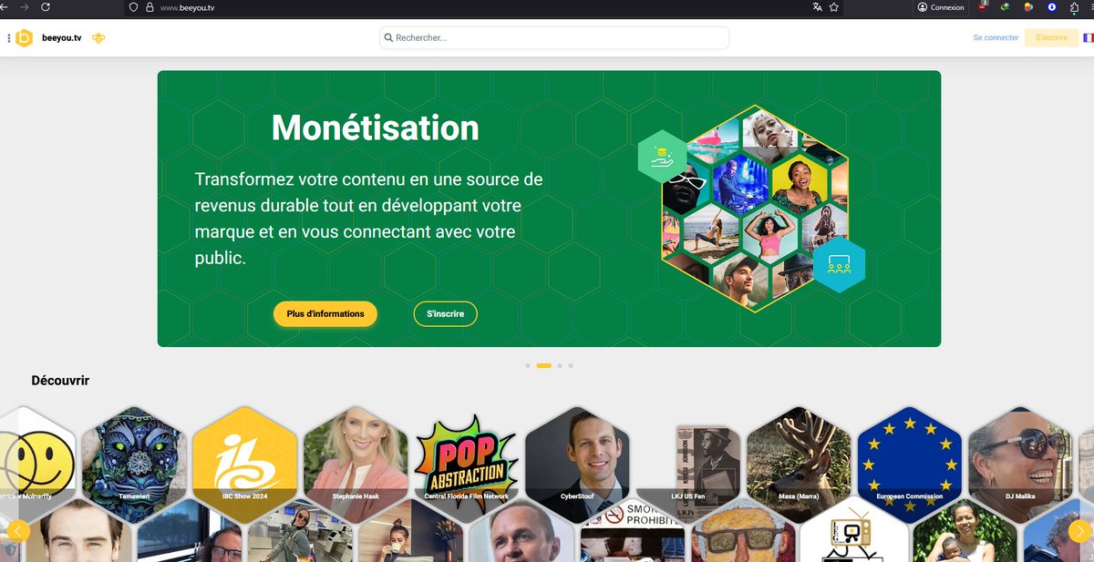 valdesjo77's tweet image. Beeyou.tv est une plate-forme de #vidéoconférence sociale basée sur le Web qui fonctionne nativement sur tous les principaux navigateurs, y compris Google, Chrome, Microsoft Edge, Mozilla Firefox, Opera et Safari. 
#BeeYou #Streaming #LiveStream #VideoProd