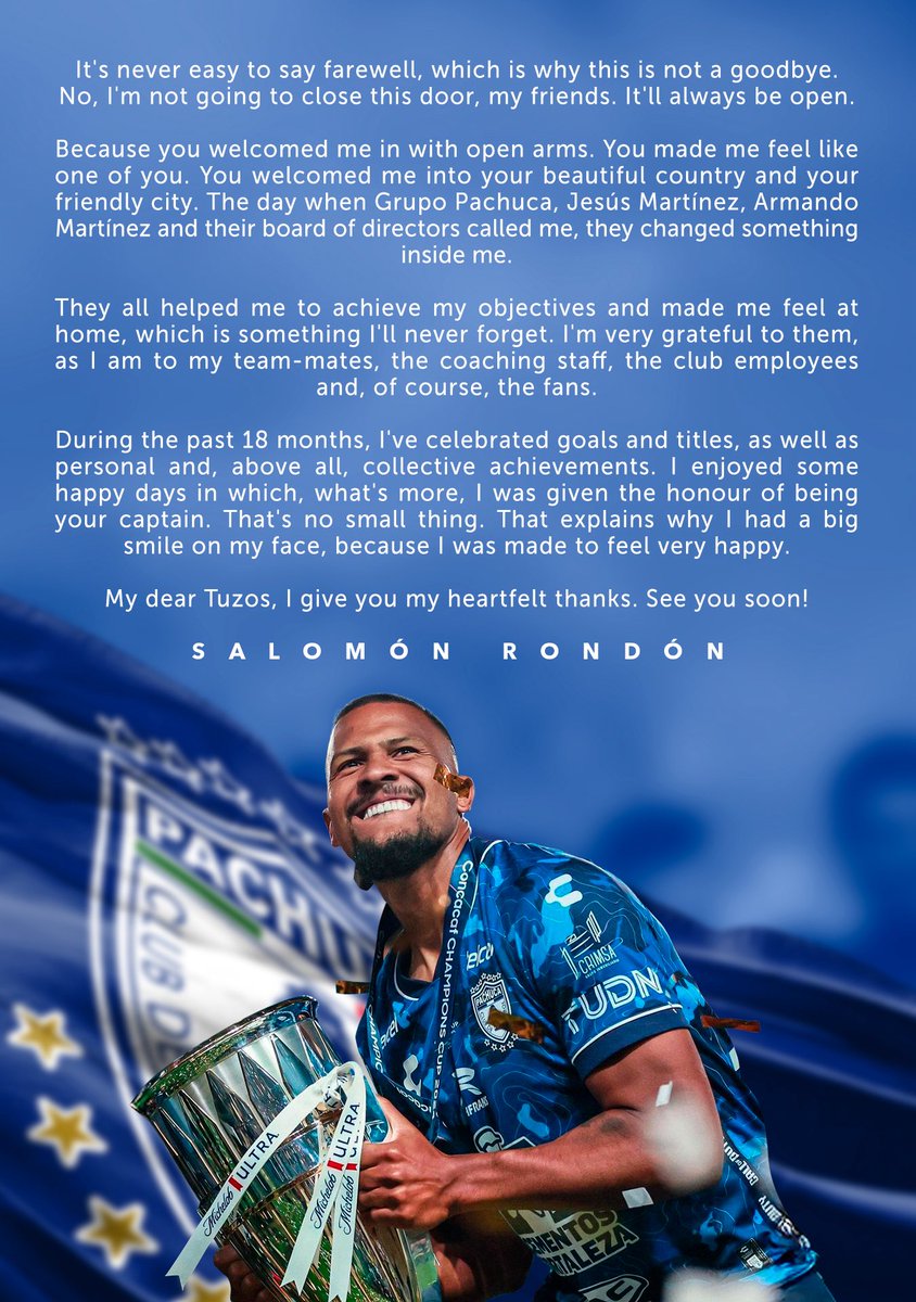 ¡Eternamente agradecido, <a href="/Tuzos/">Club Pachuca</a>! 

🦍💙🤍

Eternally grateful, <a href="/Tuzos/">Club Pachuca</a>!