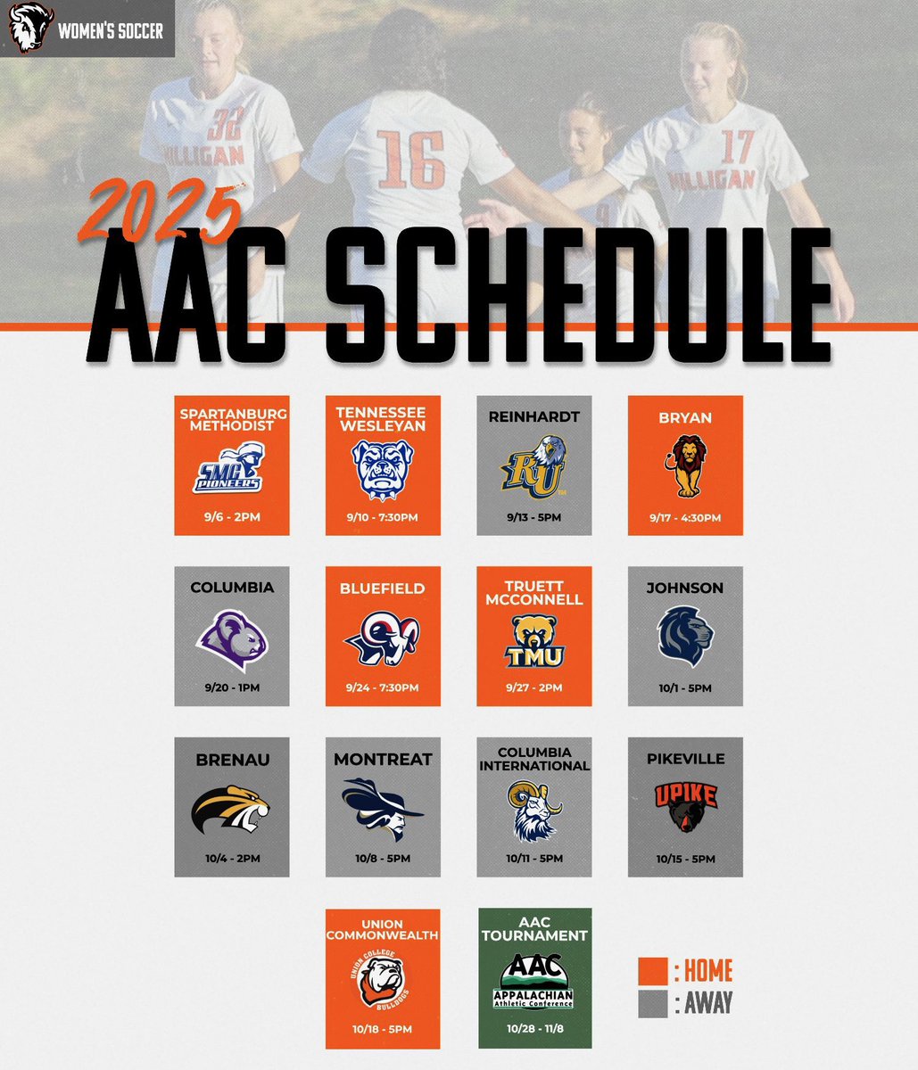 MilliganBuffs's tweet image. The 2025 @milliganwsoccer schedule has been released ⚽️
Head over to Milliganbuffs.com to read all about it! 🦬
#buffnation #therightwaytoplay