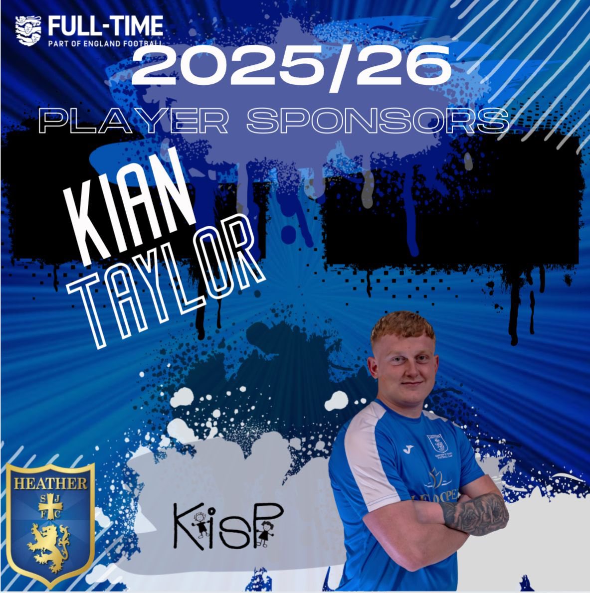 HSJFC_Official's tweet photo. We are so pleased to announce Kian Taylor has agreed to stay with the Saints again this season. With a CV better than most Kian can play in a number of positions and is a true inspiration to those around him. Kian has been kindly sponsored by KisP https://t.co/U0dkEfnBdR https://t.co/WE8me2vvea