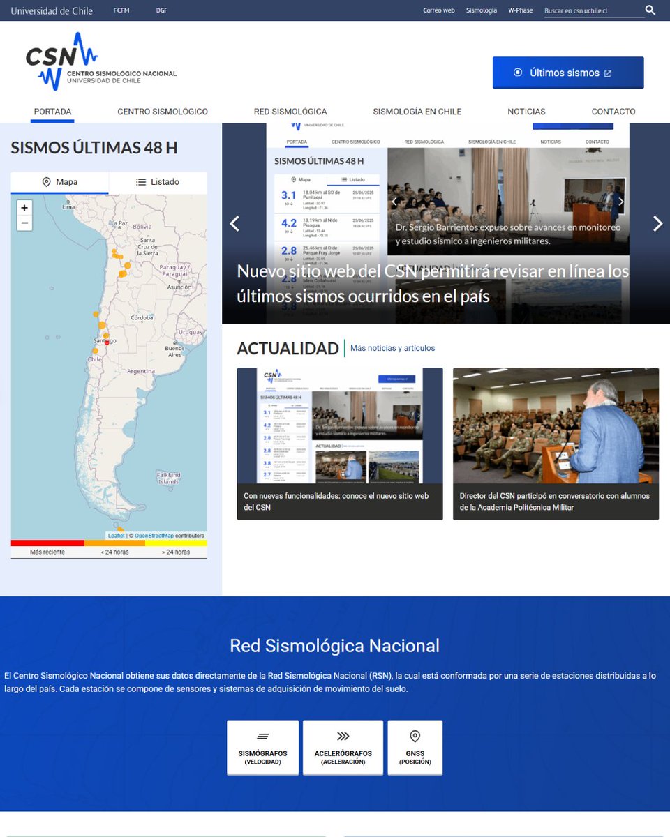 Sismos_UCHILE's tweet photo. 🚨 Tras 6 meses de trabajo, estrenamos un sitio web más moderno, innovador y con accesibilidad mejorada gracias a estándares @senadis_gob ♿. Un gran paso para reflejar el trabajo de vanguardia que hacemos para Chile🌍Visítanos en 🔗https://t.co/0EhTSfAoS1 @uchile #SISIB https://t.co/qPoIFWSNqL