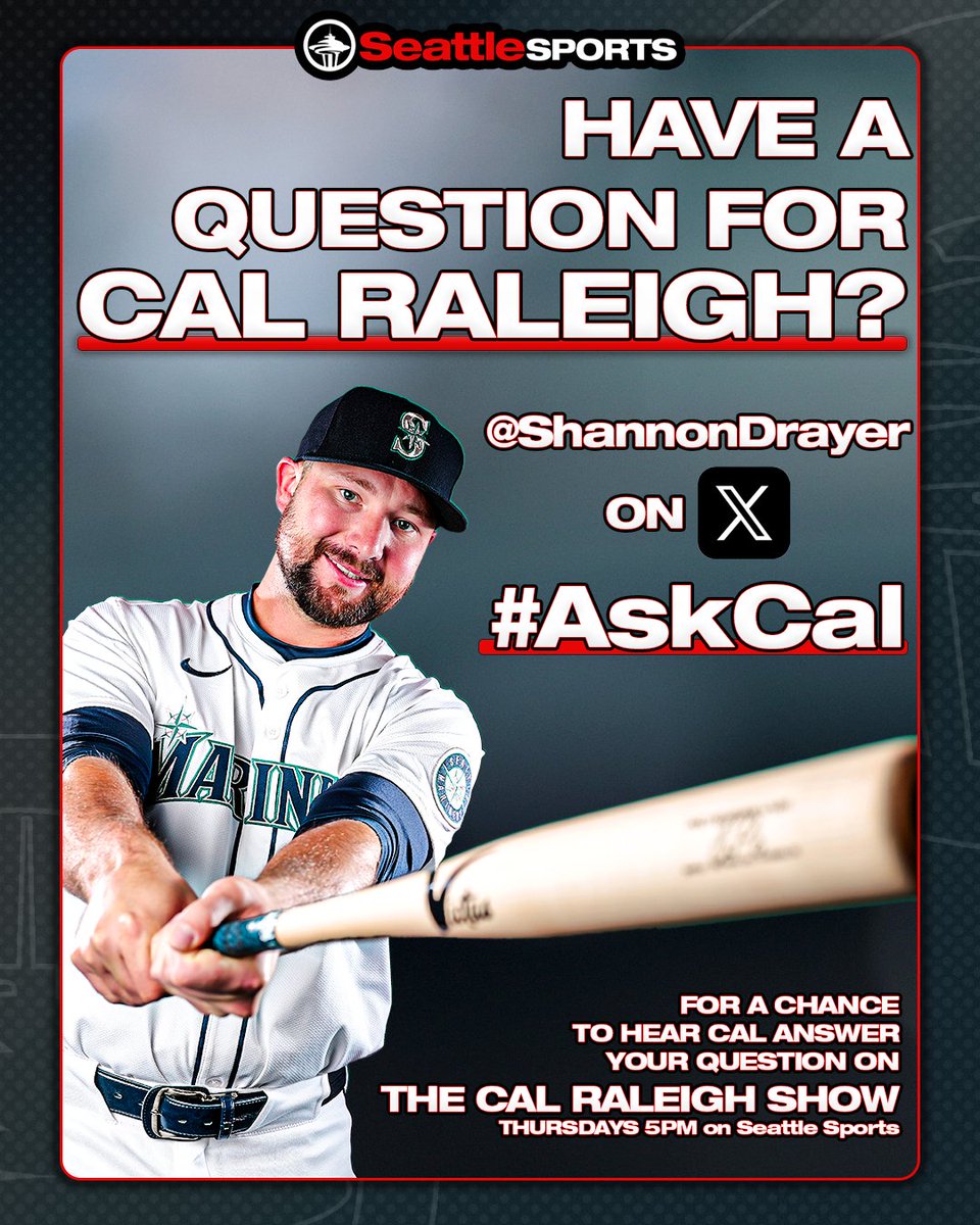 SeattleSports's tweet photo. Big Dumper wants your questions! ๐ฑ
Send 'em to @shannondrayer for a chance to be featured on an upcoming epside of The Cal Raleigh Show. #AskCal
๐ง: https://t.co/BPLIUVgrJE
๐บ: https://t.co/IY5sfeasHq https://t.co/pn4v1H6cKu