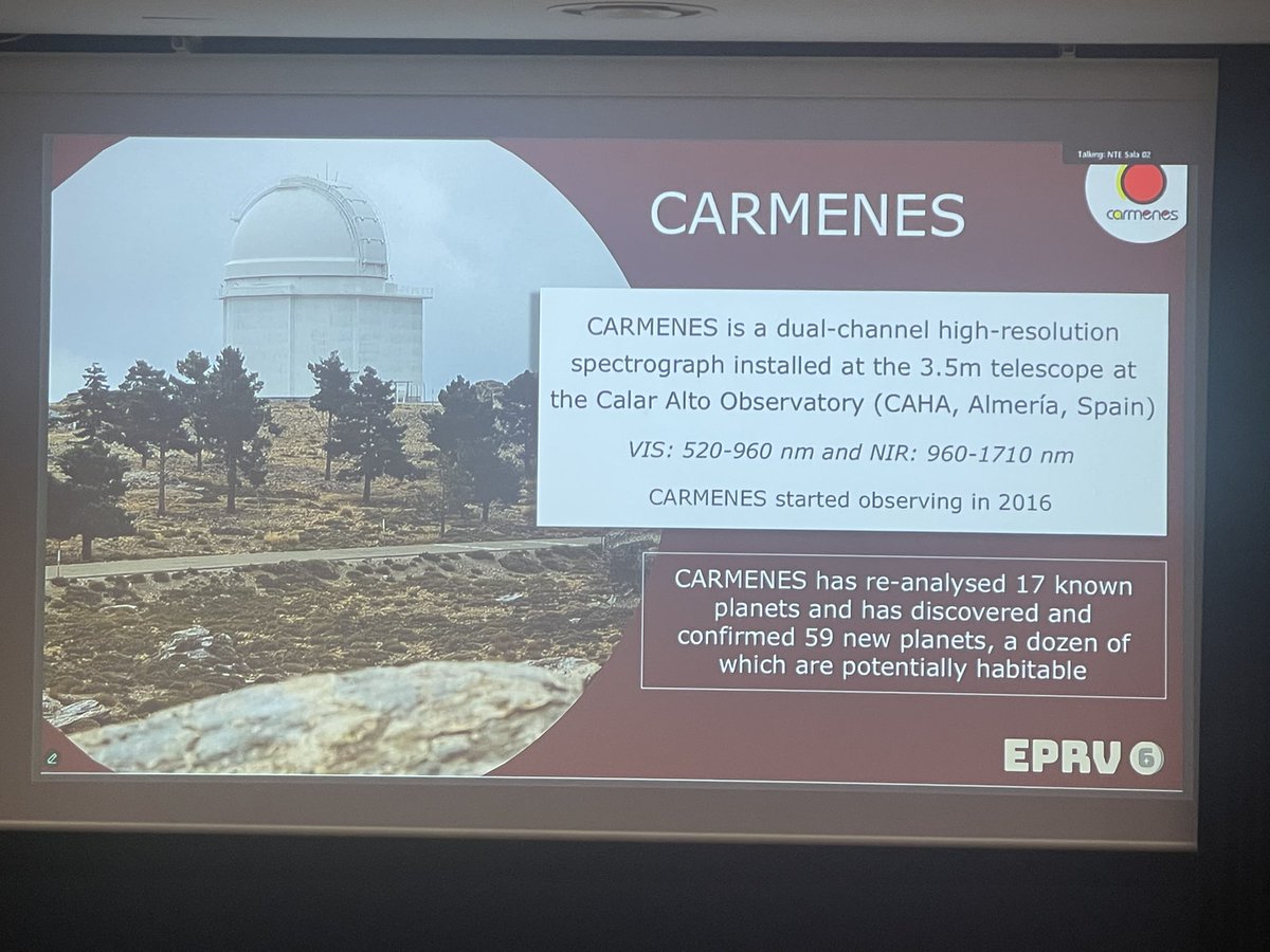 Today 30 June at the EPRV 6 (The Sixth Workshop on Extremely Precise Radial Velocities) in  Porto, talks about several  spectrographs: HARPS3, 2ES, CARMENES-PLUS <a href="/CARMENES_exopl/">Carmenes Exoplanets</a> 
#EPRV6_Porto <a href="/IAstroPT/">IAstro</a> 
iastro.pt/research/confe…
