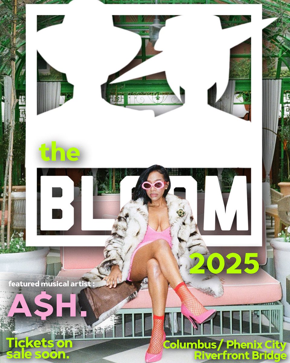 🌸 I’m soooo excited to be performing at
 The Bloom 2025 on October 12 in Columbus, GA.
Tickets available soon 🎀