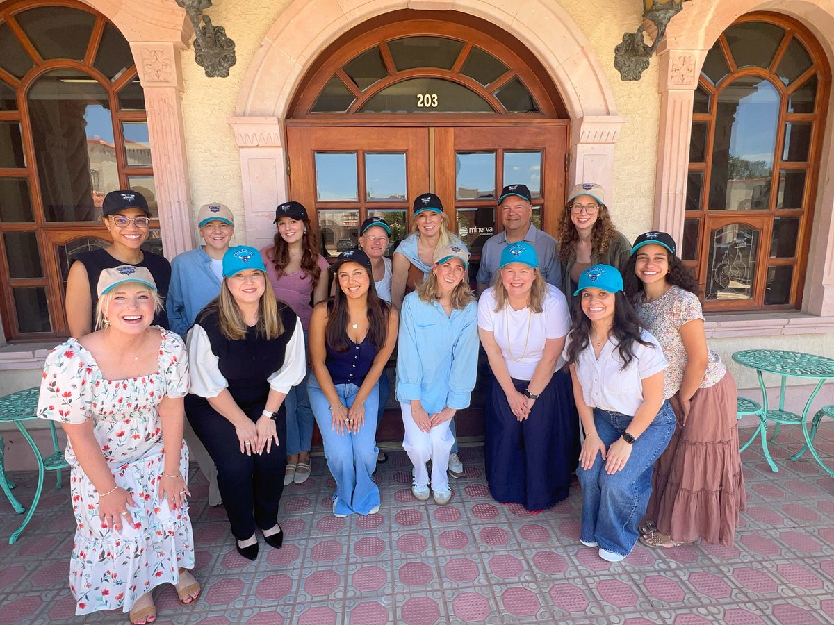 minervaco's tweet photo. Buzz City just gained some new fans! 🐝💜 The Minerva team repped Charlotte Hornets hats today to celebrate our very own President &amp; CEO, Ashley Elsey, whose son Liam was drafted into the NBA last week! We’re beyond excited for Liam, Ashley, and their whole family 🏀 https://t.co/kNOJNjzD9n