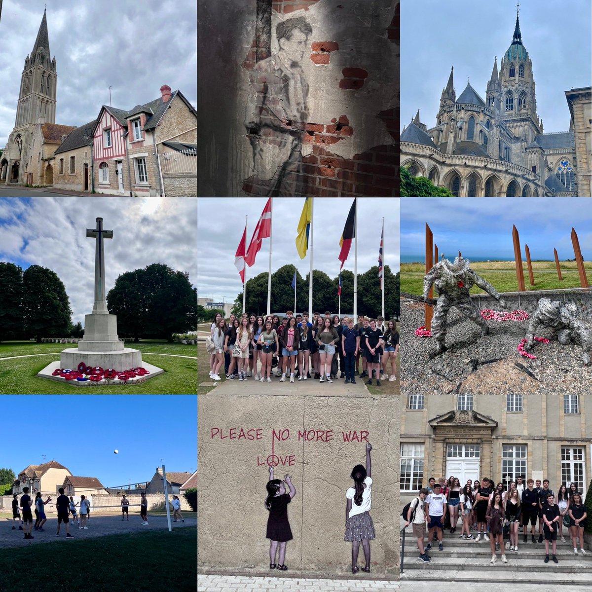 MissGreenHopeAP's tweet photo. A massive thank you to @MFLHope (and especially Mr Herd) for organising such a superb trip to Normandy for our amazing students! Wonderful memories made for life in such a beautiful part of the world with fabulous young people and staff 🇫🇷 Merci beaucoup ❤️ @Hope_Academy https://t.co/yzdzBZKAp1