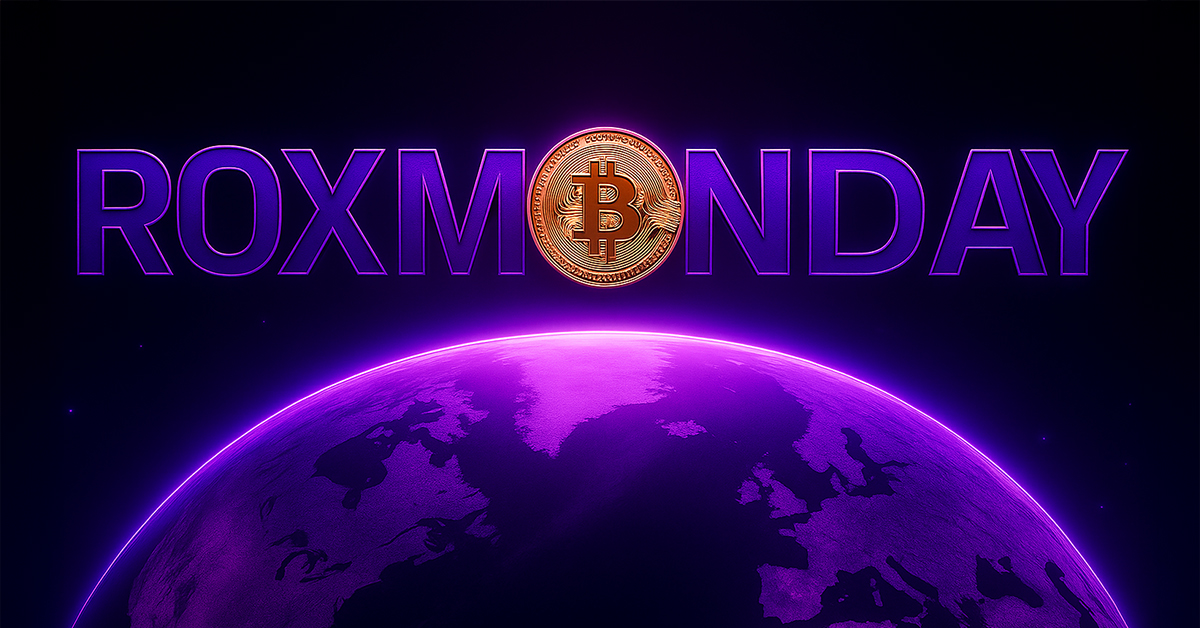 roxom's tweet photo. Satoshi gave us a sign — so we’re giving you more time.

We're giving away $60 in BTC, split between 6 lucky Roxtars! ⚡

Here’s how to STACK sats:
1️⃣ Drop your RoxID
2️⃣ RT this post ♻
3️⃣ Follow @roxom

⏳ Just this once, we’re giving you EXTRA time — the giveaway runs until Tuesday at 23:59 UTC!

🎯 6 winners. More chances. 👇