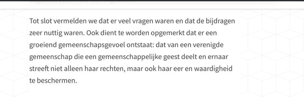 jsshgnt's tweet photo. #Triodos @triodos_bank @AfectadosCDA #SCTB

Het Belgische #Trioforum beschrijft hun bijeenkomst met #cerificaathouders die zich niet laten vernederen met een #schikking €10,-tje. 

En ziet, er ontstaat ook hier een ‘community’ gevoel. 
Niet uitonderhandeld, niet als wisselgeld, maar spontaan uit een gedeeld eergevoel. 

De ons ‘toegestane’ community van #Triodos is een harnas voor ridders zonder paard, strompelend ploeterend om een glimpje van het graaltje te ontvangen. 
Een kermisprijs van verguld plastic
#Euronext.