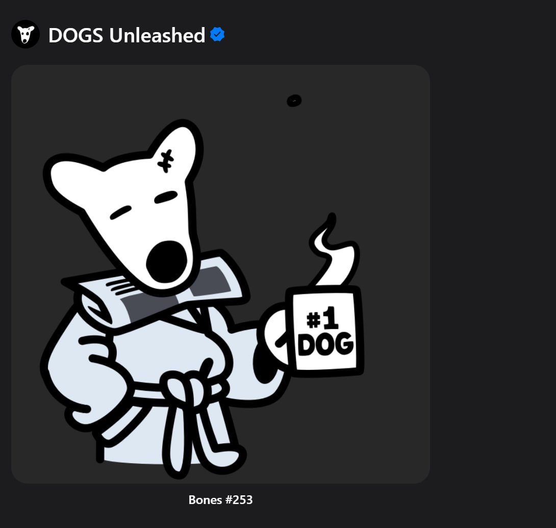 FollowDragons's tweet photo. Just received my @realDogsHouse #DogsUnleashed sticker via @stickers_tg! 🔥
The system looks promising — definitely more loyal than the previous one.
But from our https://t.co/hyGhxg3J2c community, I seem to be the only one who got it.
Still a long way to go to beat the bot farms...
#stickers #crypto #nft