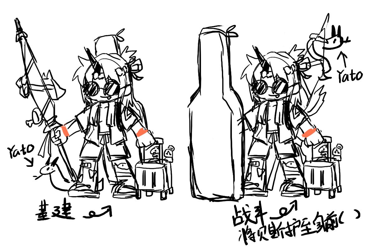 LightB96672536's tweet image. 画了之前做梦梦见的黑角夏装的概念草图（）