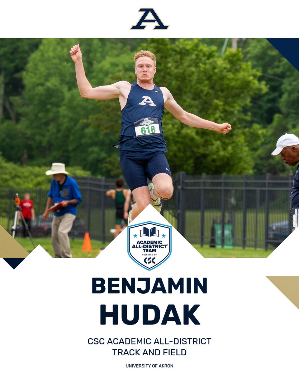 Akron Zips Track/CC (@zipstfcc) on Twitter photo π Congrats to <a href="/ZipsTFCC/">Akron Zips Track/CC</a> Benjamin Hudak on earning <a href="/CollSportsComm/">College Sports Communicators</a> Academic All-District Track and Field/Cross Country accolades
#GoZips | #MakeTheClimb | <a href="/ZipsTFCC/">Akron Zips Track/CC</a> π¦ π Congrats to <a href="/ZipsTFCC/">Akron Zips Track/CC</a> Benjamin Hudak on earning <a href="/CollSportsComm/">College Sports Communicators</a> Academic All-District Track and Field/Cross Country accolades
#GoZips | #MakeTheClimb | <a href="/ZipsTFCC/">Akron Zips Track/CC</a> π¦