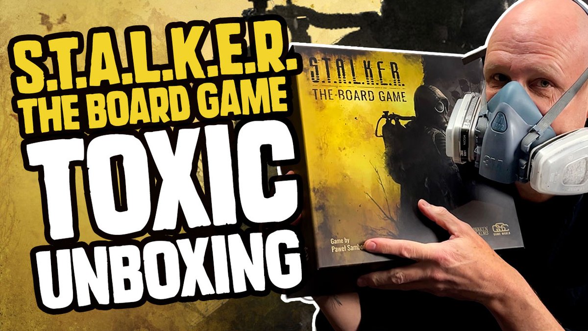 UniversalHead (@eogamers) on Twitter photo It's a TOXIC unboxing! Peter lifts the lid on S.T.A.L.K.E.R. The Board Game, the new 'zone-crawler' by <a href="/AwakenRealms/">Awaken Realms</a> based on the #STALKER video games. More to come!
<a href="/stalker_thegame/">S.T.A.L.K.E.R. OFFICIAL</a>
youtu.be/gx8hHhopA74 It's a TOXIC unboxing! Peter lifts the lid on S.T.A.L.K.E.R. The Board Game, the new 'zone-crawler' by <a href="/AwakenRealms/">Awaken Realms</a> based on the #STALKER video games. More to come!
<a href="/stalker_thegame/">S.T.A.L.K.E.R. OFFICIAL</a>
youtu.be/gx8hHhopA74