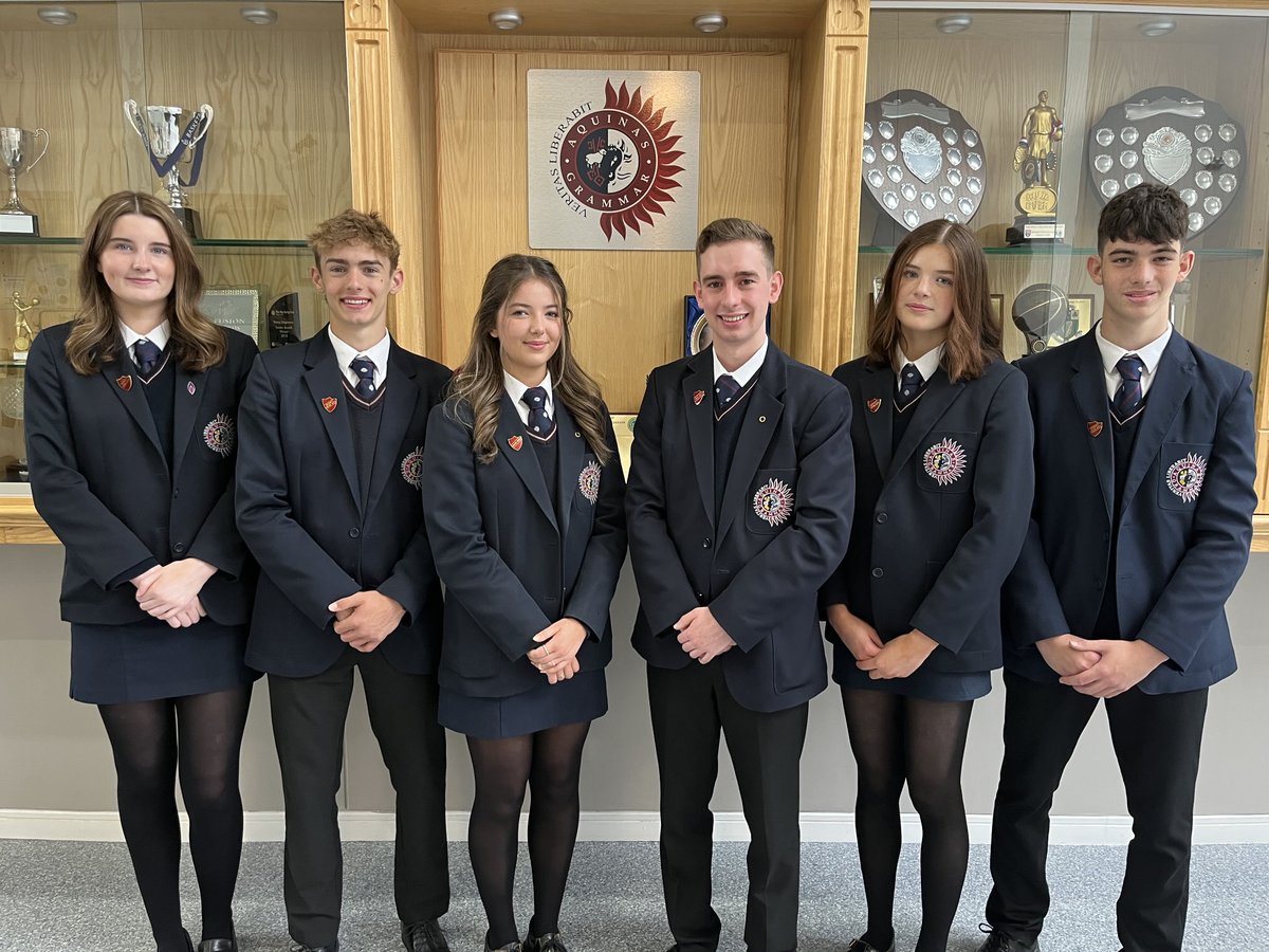 Congratulations to our Student Leadership Team for 2025/26, best wishes for the year ahead. Head Prefects Aoife Michell, David McGinley, Deputies Eva Bagnall, Jacko Watson, Aoife McLoughlin &amp; Darragh McQuaid