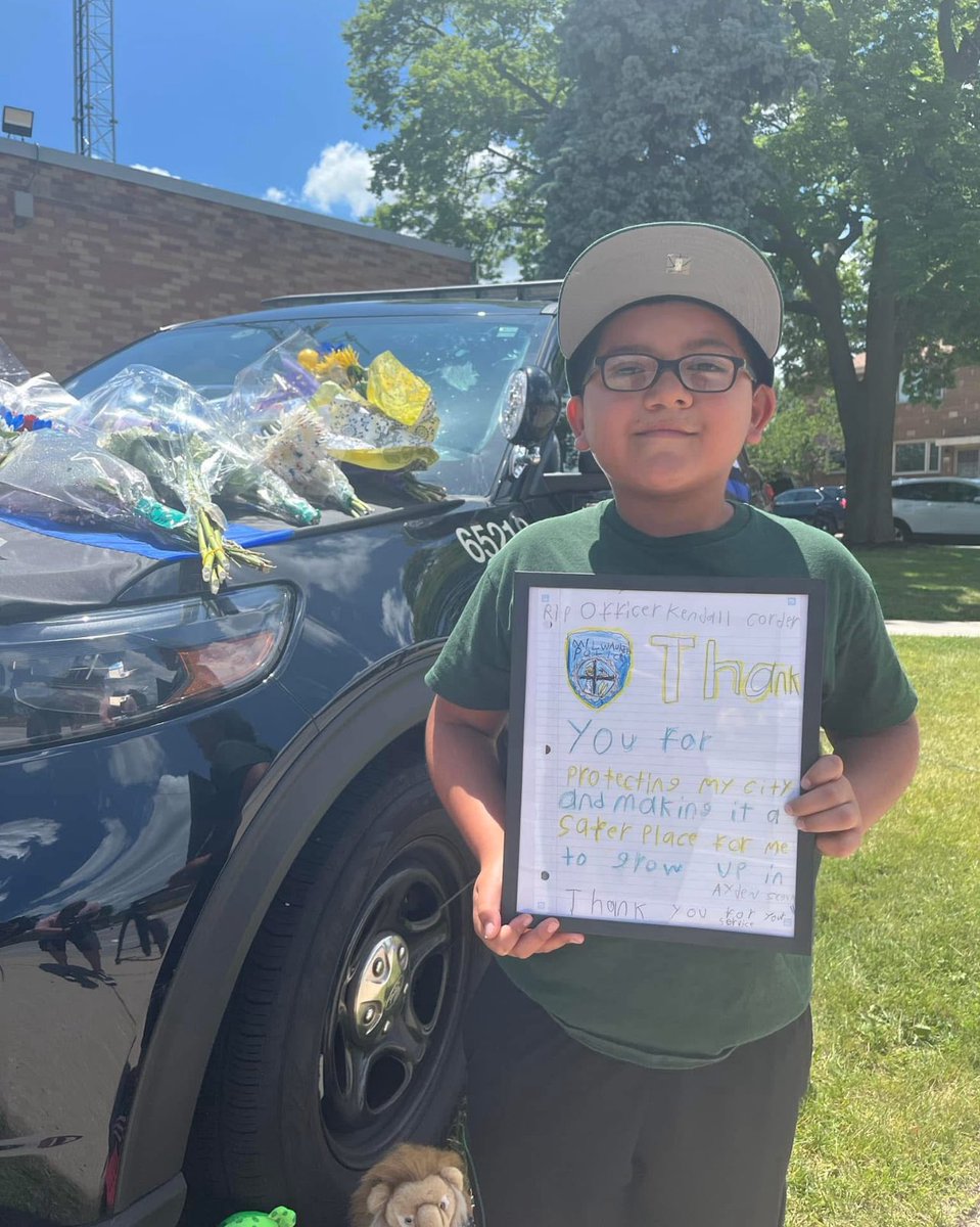 9-year-old Ayden Segundo drops off a letter he wrote to fallen MPD Officer Kendall Corder, thanking him for making Milwaukee a safer a place for Ayden to grow up in. <a href="/CBS58/">CBS 58 News</a>