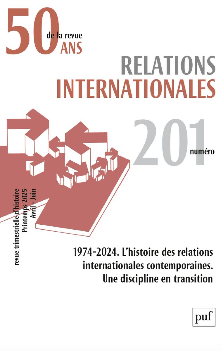 CarlosSanzDiaz's tweet image. 🧵1/ I’m delighted to share the anniversary issue of Relations internationales, the leading French-language journal of international history, which has just celebrated its 50th year of publication.