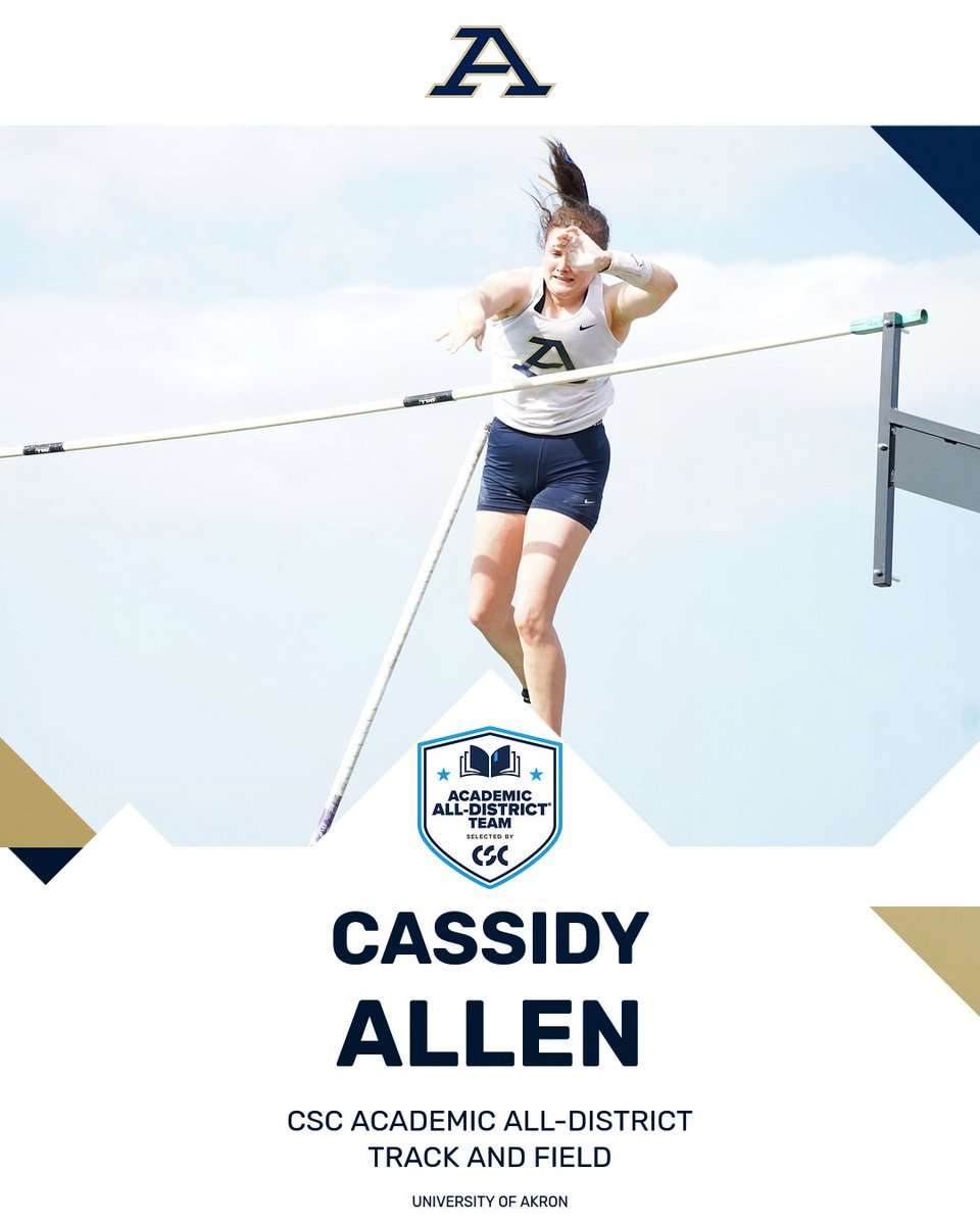 Akron Zips Track/CC (@zipstfcc) on Twitter photo π Congrats to <a href="/ZipsTFCC/">Akron Zips Track/CC</a> Cassidy Allen on earning <a href="/CollSportsComm/">College Sports Communicators</a> Academic All-District Track and Field/Cross Country accolades
#GoZips | #MakeTheClimb | <a href="/ZipsTFCC/">Akron Zips Track/CC</a> π¦ π Congrats to <a href="/ZipsTFCC/">Akron Zips Track/CC</a> Cassidy Allen on earning <a href="/CollSportsComm/">College Sports Communicators</a> Academic All-District Track and Field/Cross Country accolades
#GoZips | #MakeTheClimb | <a href="/ZipsTFCC/">Akron Zips Track/CC</a> π¦
