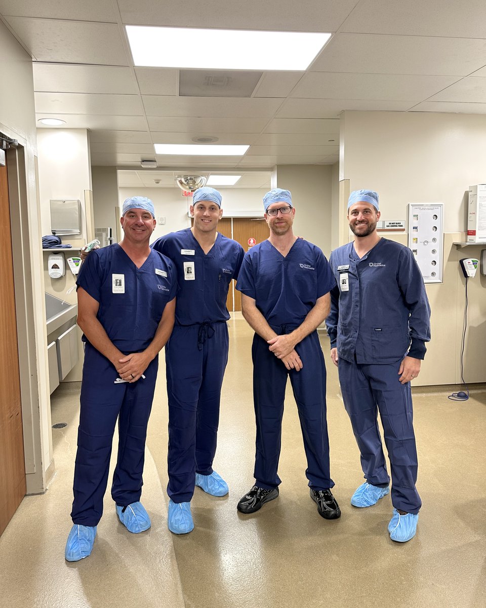ArthrexSpine's tweet image. Congratulations, Matthew Miller, MD, for completing the first ultra-minimally invasive endoscopic spine surgery in Nebraska!
Dr. Miller, Ortho Nebraska Hospital, performed a L5-S1 discectomy with an interlaminar approach using the Arthrex working channel endoscope and 4K Synergy…