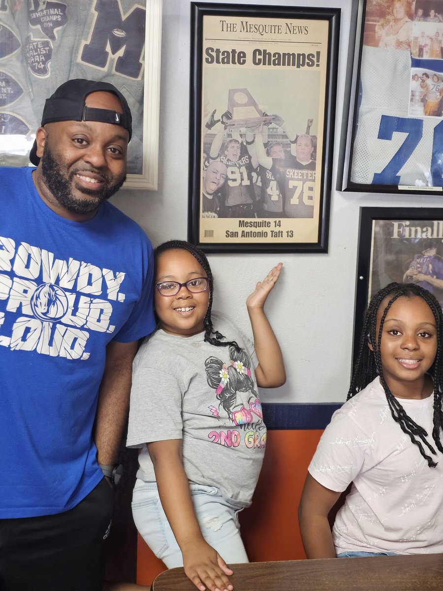 My kids found me on the wall today at Mesquite Barbeque