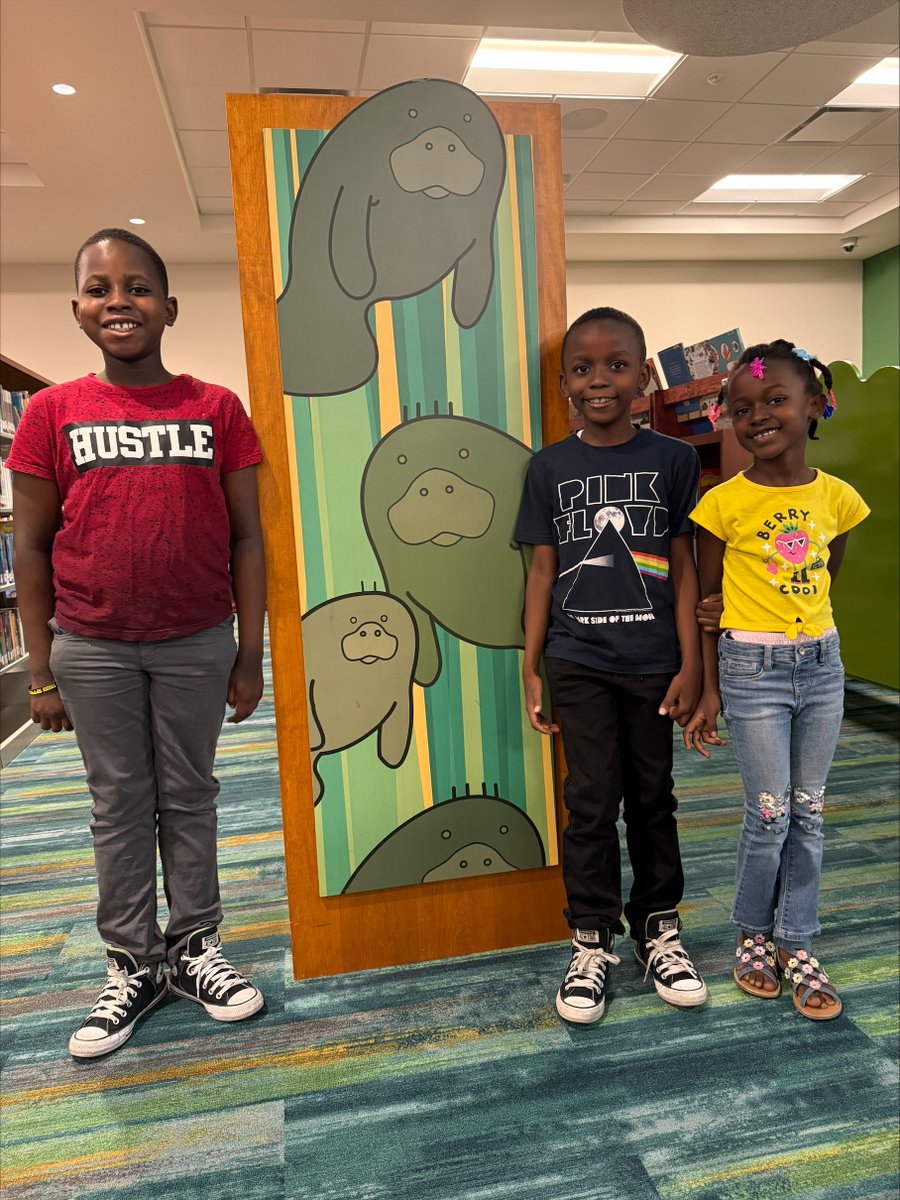 Summer sessions are in full swing! 📚☀️
Our students took a trip to the library with Coach Stephanie, where they explored the Florida Everglades and learned all about manatees. Learning can be fun, and it sure was with this adventure!