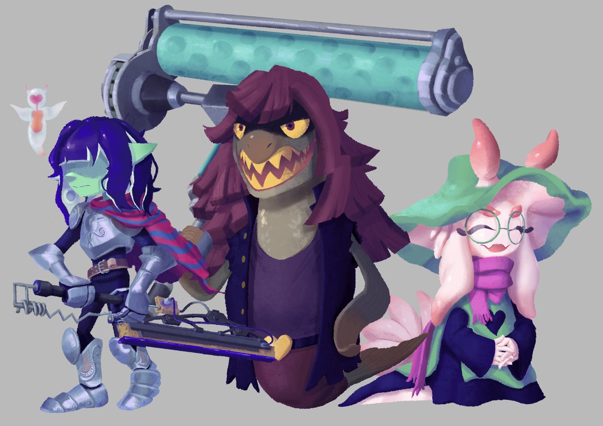 Three heroes appear at the edge of the splatlands...
#Splatoon3 #DELTARUNE