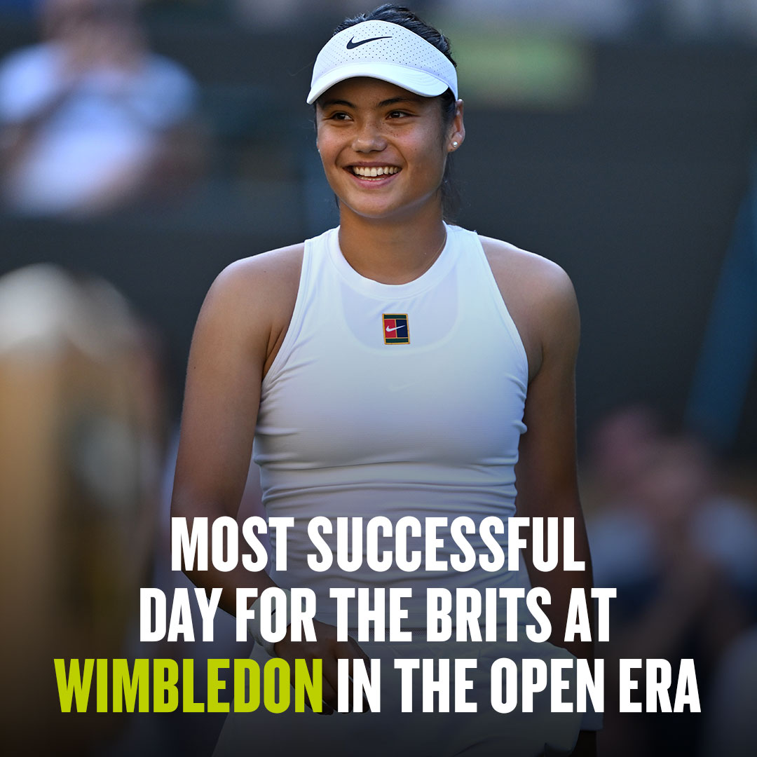 LTA (@the_lta) on Twitter photo Record breaking day for the Brits at <a href="/Wimbledon/">Wimbledon</a>
<a href="/EmmaRaducanu/">Emma Raducanu</a> ✅
<a href="/katiecboulter/">Katie Boulter</a> ✅
Sonay Kartal ✅
<a href="/cam_norrie/">Cameron Norrie</a> ✅
Billy Harris ✅
Arthur Fery ✅
Oliver Tarvet ✅
#BackTheBrits 🇬🇧 | #Wimbledon Record breaking day for the Brits at <a href="/Wimbledon/">Wimbledon</a>
<a href="/EmmaRaducanu/">Emma Raducanu</a> ✅
<a href="/katiecboulter/">Katie Boulter</a> ✅
Sonay Kartal ✅
<a href="/cam_norrie/">Cameron Norrie</a> ✅
Billy Harris ✅
Arthur Fery ✅
Oliver Tarvet ✅
#BackTheBrits 🇬🇧 | #Wimbledon