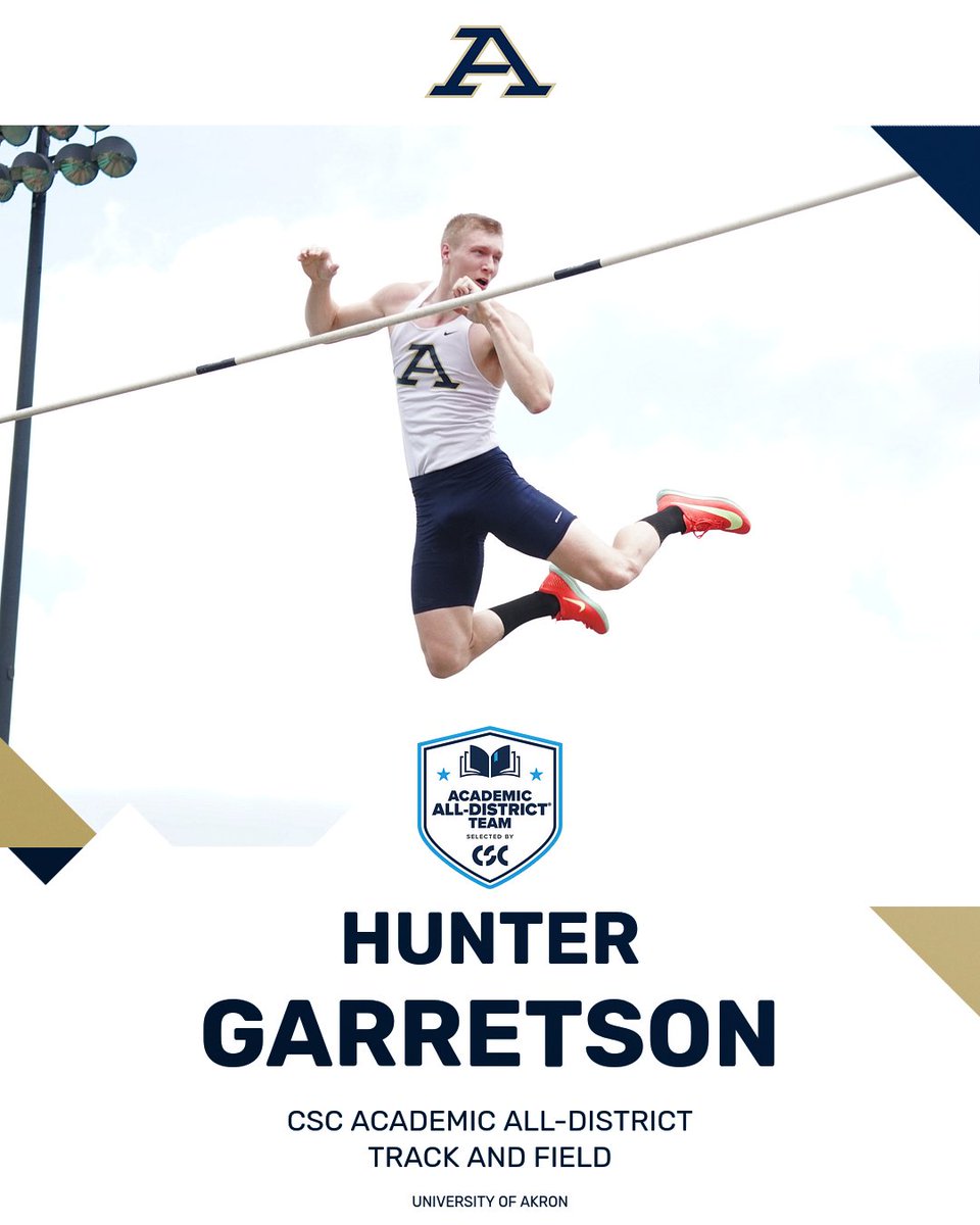 Akron Zips Track/CC (@zipstfcc) on Twitter photo π Congrats to <a href="/ZipsTFCC/">Akron Zips Track/CC</a> Hunter Garretson on earning <a href="/CollSportsComm/">College Sports Communicators</a> Academic All-District Track and Field/Cross Country accolades
#GoZips | #MakeTheClimb | <a href="/ZipsTFCC/">Akron Zips Track/CC</a> π¦ π Congrats to <a href="/ZipsTFCC/">Akron Zips Track/CC</a> Hunter Garretson on earning <a href="/CollSportsComm/">College Sports Communicators</a> Academic All-District Track and Field/Cross Country accolades
#GoZips | #MakeTheClimb | <a href="/ZipsTFCC/">Akron Zips Track/CC</a> π¦