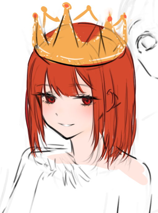 久々にお顔描いた