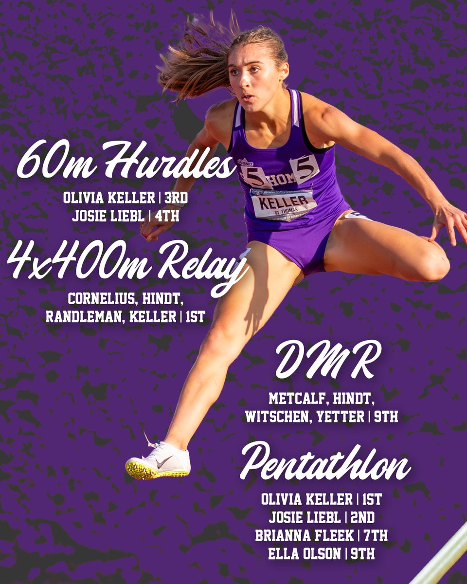 TommieXCTF's tweet image. Looking back at the women's Top 10 marks set during indoor season 👀
🟣 45 new marks
🟣 8 program records
🟣 24 different Tommies
#RollToms