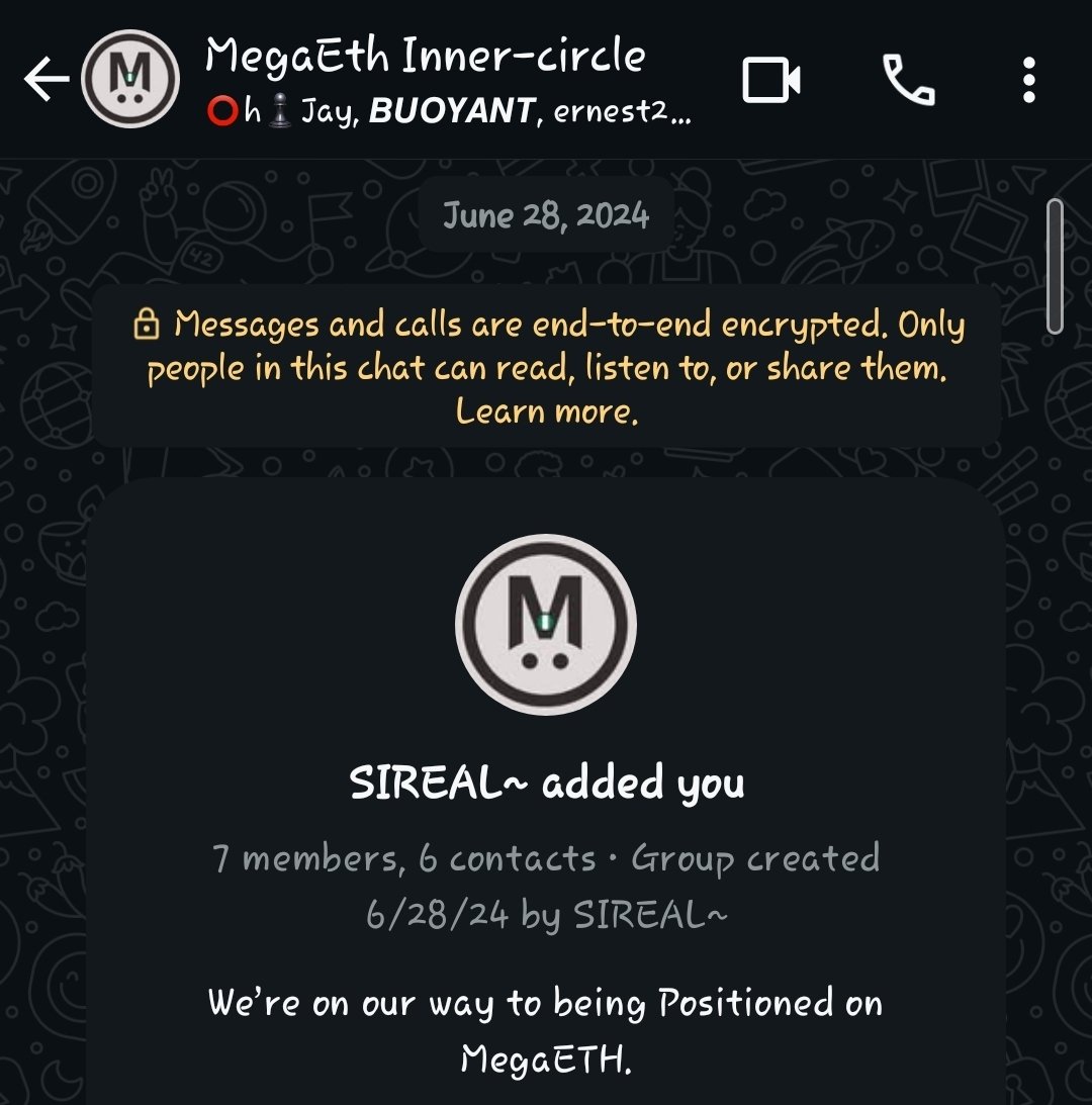 been exactly a year since i found MegaETH.

it started with one tweet from <a href="/SerrDavee/">Ser Dave | Σ:</a> - his MegaETH onboarding thread.

i reached out instantly. same day:

– we connected
– jumped on a g-meet
– i shared his vision with frens of value (they’re still here today)

now seeing my