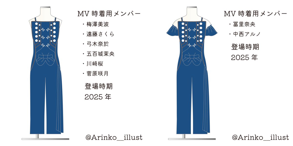 乃木坂46衣装 『Same numbers MV衣装』 #乃木坂46 #乃木坂