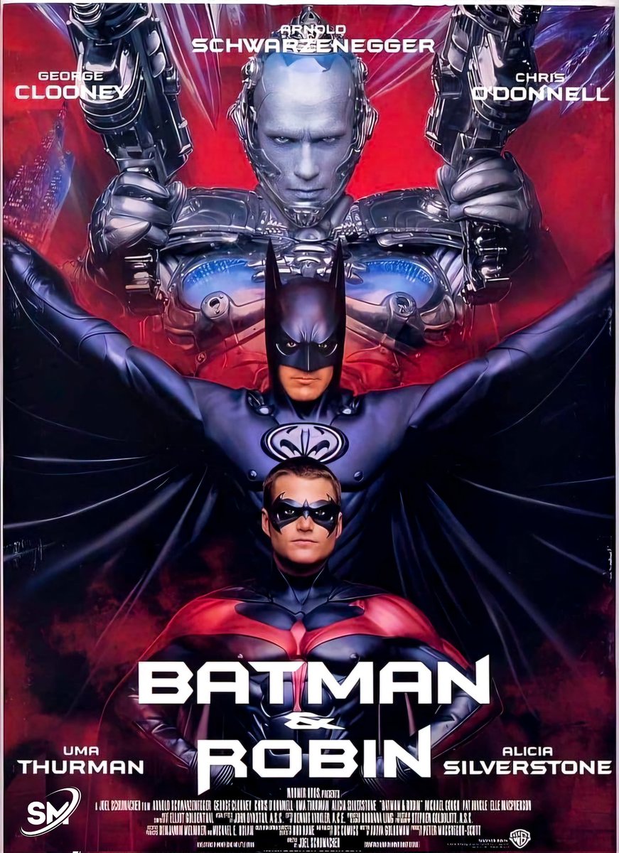britmedia2000's tweet photo. Batman and Robin 
(1997) 

The friendship of Batman and Robin is threatened when Poison Ivy puts the latter under her spell. She and Bane later join forces with Mr Freeze to turn humankind into mutant plant

REF: SM/BATMANROBIN/CONCEPT/004
#BatmanRobin #ConceptPoster https://t.co/lgVp7BzcT9