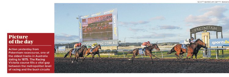 Darran Pearce (@darranpearce) on Twitter photo Great that Pakenham made it into the <a href="/RacingPost/">Racing Post</a> today but the current racecourse is just 10 years old having moved from the old location which now has houses on it so really it’s the newest track in Australia Great that Pakenham made it into the <a href="/RacingPost/">Racing Post</a> today but the current racecourse is just 10 years old having moved from the old location which now has houses on it so really it’s the newest track in Australia
