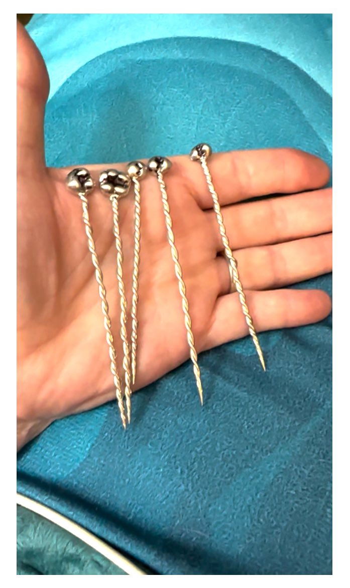 I’m feeling oh so FANCY with my new sterling silver toothpicks/hair picks/weapons😈 Hoosier silver designer? Yes, she is🤓🤩 @silverwearbyshana from Indiana &amp; she creates many beautiful things out of sterling flatware &amp; serving ware🥰