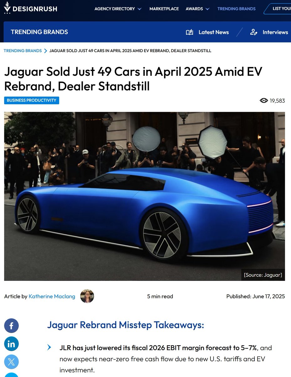 Jaguar. How it started vs How Its going.