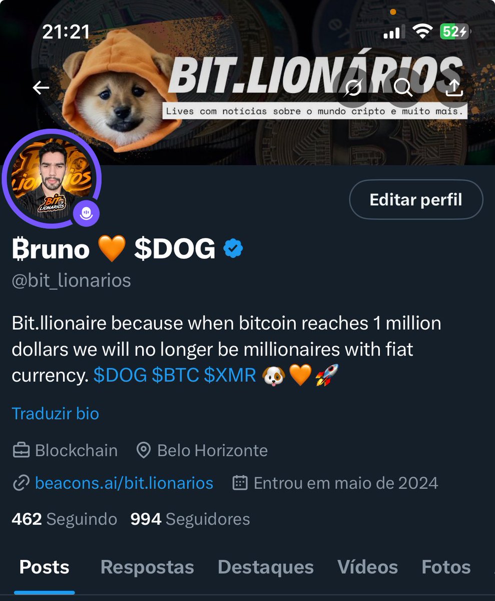 Does $DOG follow $DOG?
Help me reach 1,000 followers, my $DOG?