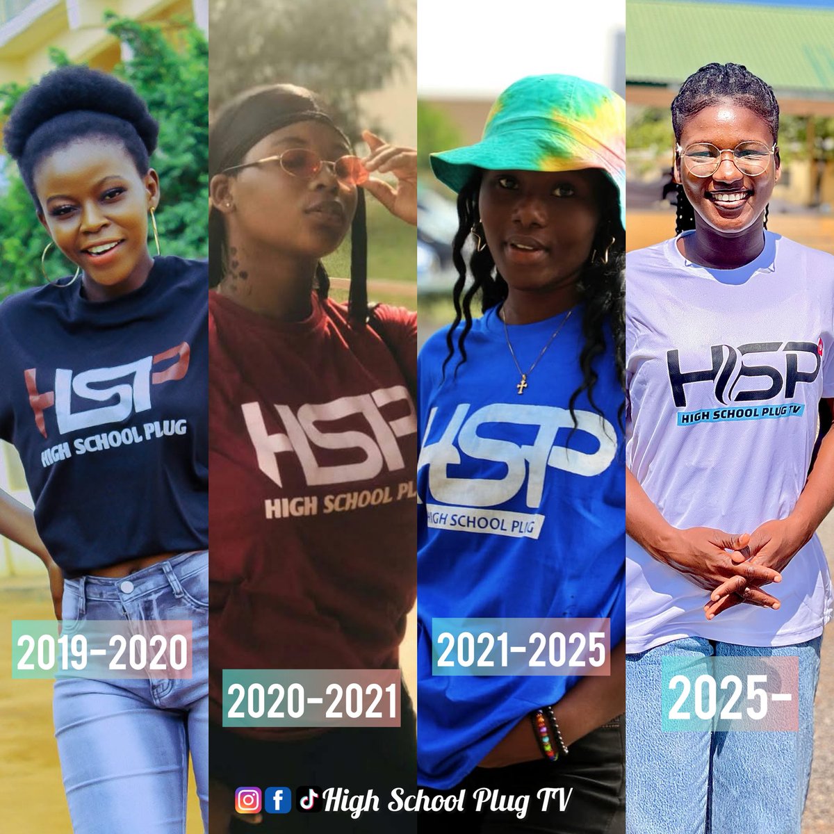 High School Plug TV (@highschool_plug) on Twitter photo The transformation of the brand since 2019🔌🔌🔥🔥🔥
Which year’s shirt is your favorite ❤️ ??
#transformation #ghana #brand #highschool #highschooltv #highschoolplugtv #news #TrendingNow #Trump #linglingkwong ❤️ #girls #BINI #viral #viralvideo #SweetAshley #bbtvi #lovers The transformation of the brand since 2019🔌🔌🔥🔥🔥
Which year’s shirt is your favorite ❤️ ??
#transformation #ghana #brand #highschool #highschooltv #highschoolplugtv #news #TrendingNow #Trump #linglingkwong ❤️ #girls #BINI #viral #viralvideo #SweetAshley #bbtvi #lovers